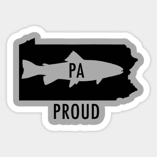 PA Proud Trout Tee Sticker